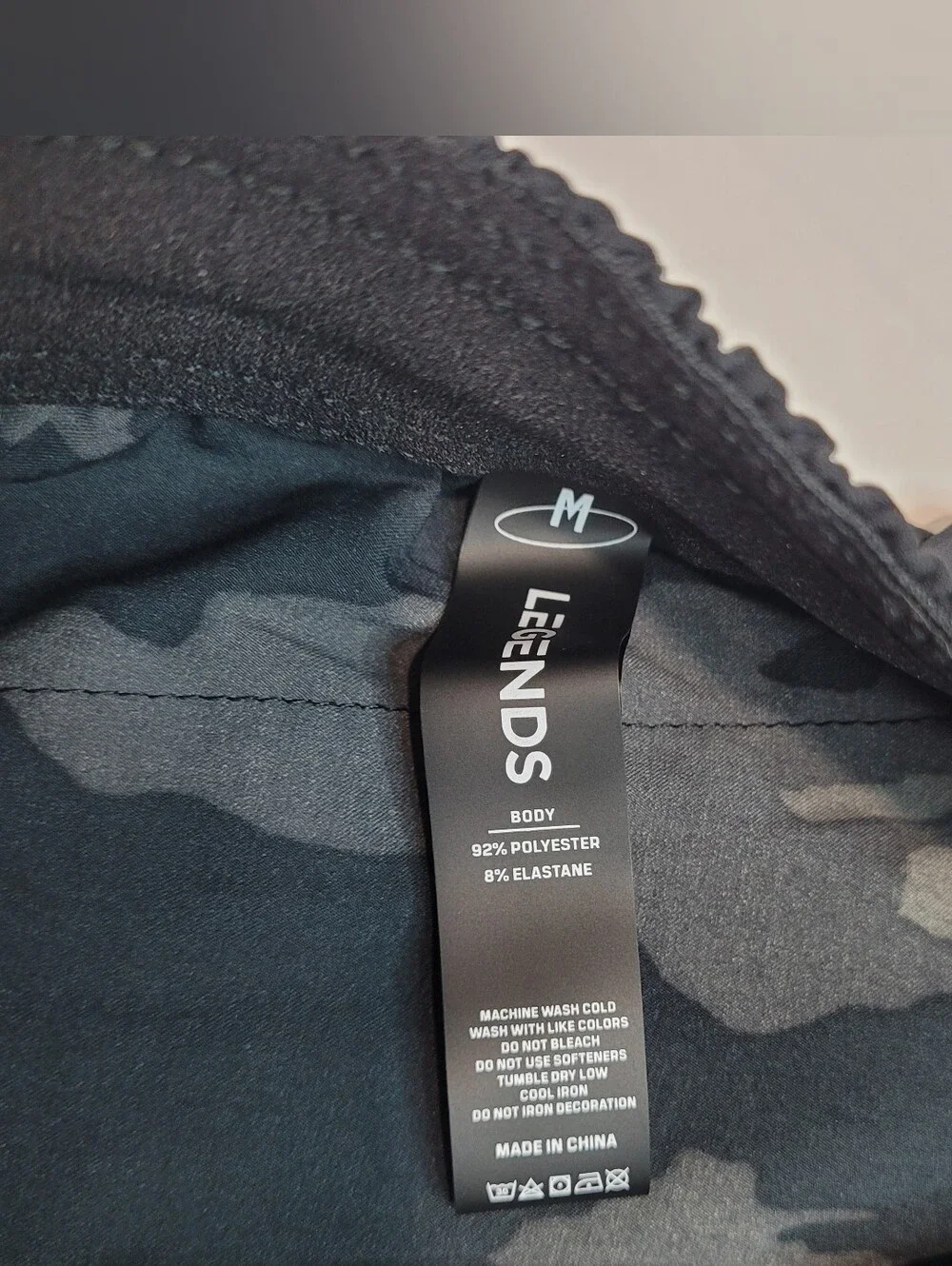 Legends Mens Luka Short Black Camo Linerless Size Medium
